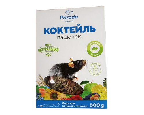 Корм Коктейль Пацючок для гризунів 500 г Природа