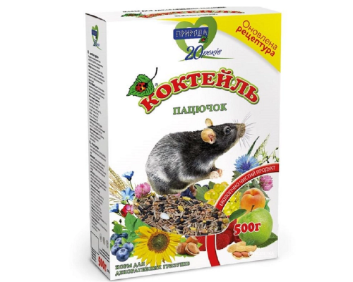 Корм Коктейль Пацючок для гризунів 500 г Природа