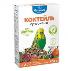 Корм для волнистых попугаев Коктейль Суперменю 500 г Природа