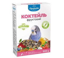 Корм для папуг Коктейль Фруктовий 500 г Природа
