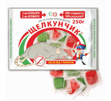 Приманка из теста Щелкунчик от крыс и мышей с ароматом арахиса 250 г АгроМаг