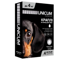 Капли на холку Unicum Рremium от блох и клещей для собак до 4 кг №3 Unicum