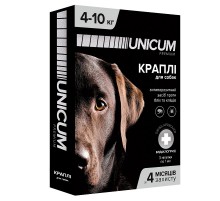 Краплі від бліх і кліщів на холку Унікум преміум Unicum premium для собак 4-10 кг №3 