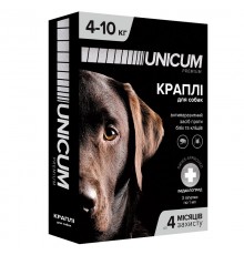 Краплі від бліх і кліщів на холку Унікум преміум Unicum premium для собак 4-10 кг №3 