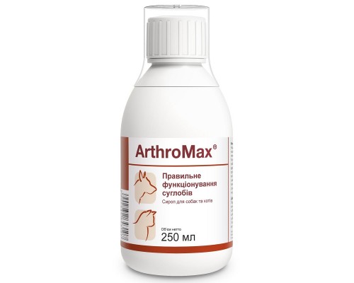 Сироп для собак и котов ArthroMax dogs and cats для лечения ортопедических проблем 250 мл Dolfos