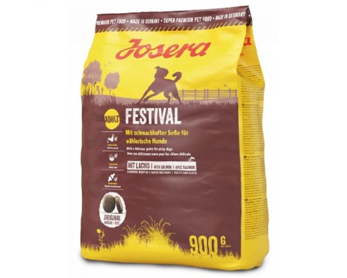 Сухой корм для привередливых собак Festival с лососем 900 г Josera