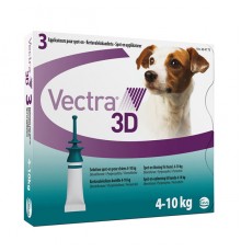 Вектра 3D капли на холку для собак 4,1-10 кг спот-он 1,6 мл №3 Ceva