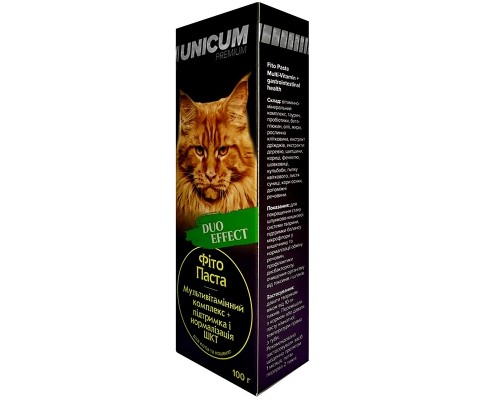 Паста для кошек и котят Premium Duo Multivitamin для ЖКТ плюс мультивитамин 100 г Unicum
