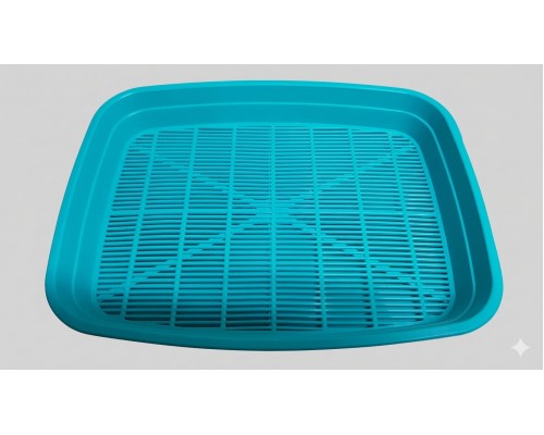 Туалет д/кош Природа з сеткою N1 Light 34,5х26х5 см бірюзовий  PR740444