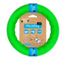 Игрушка для собак Кольцо для апортировки 20 см салатовое PitchDog