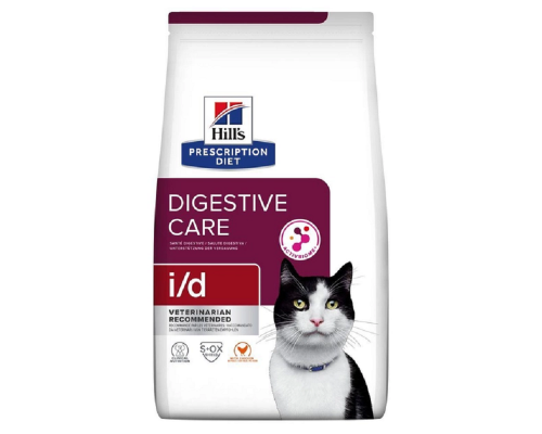Корм д/кот взрослых  Hill's PD Feline I/D заболевание ЖКТ, панкреатит, диарея 1,5кг /607643