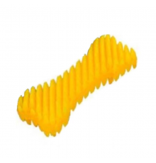 Игрушка для собак Косточка дент грызак с шипами Неон Желтая 12 см Sum-Plast