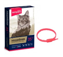 Ошейник для котов Sempero от блох и клещей розовый 35 см Vitomax