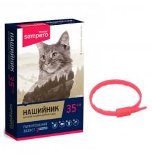 Ошейник для котов Sempero от блох и клещей розовый 35 см Vitomax