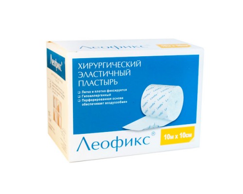 Пластир Леофікс еластичний хірургічний 10 м 10 см