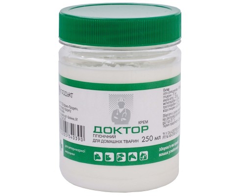 Крем Доктор для догляду за шкірою вимені банку 250 мл Продукт