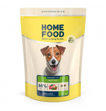 Корм для собак DOG ADULT MINI для активних собак і юніорів Ягнятина з рисом 700 г  Home Food 