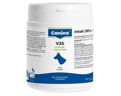 Канина вітаміни для собак V 25 полівітамінний комплекс 200 гр №60 Canina 110117