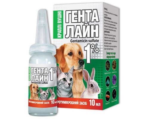 Генталайн краплі вушні 1% 10 мл O.L.KAR