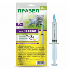 Суспензія для кошенят Празел від глистів у шприц-тубі 10 мл Круг