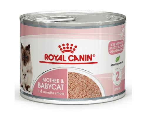Вологий корм для новонароджених кошенят Royal Canin Mother & Babycat Cans 195 г 