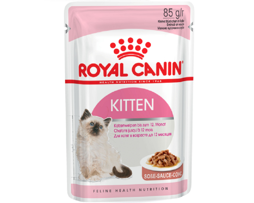 Корм для котят Kitten Instinctive кусочки в соусе 85 г Royal Canin
