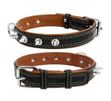 Ошейник CoLLar SOFT с шипами  коричневый 35 мм  57-71 см  7224