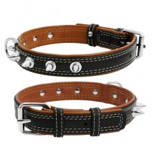 Ошейник CoLLar SOFT с шипами  коричневый 35 мм  57-71 см  7224