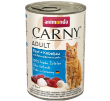 Корм для котов Carny с говядиной треской и корнем петрушки 400 г Animonda