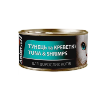 Корм для котов ANIMALL Тунец с креветками в нежном желе 85 г