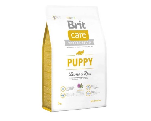 Корм для щенков Брит Brit Care Puppy Lamb and Rice 3 кг