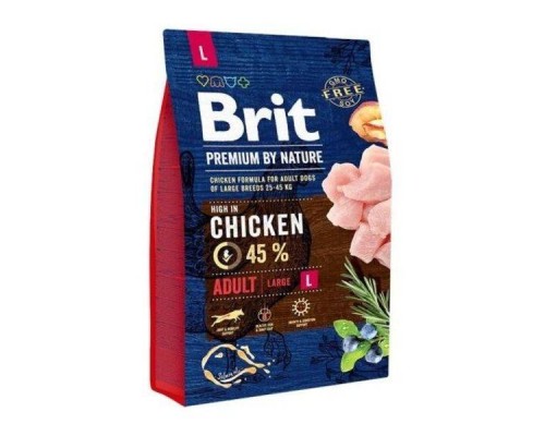 Корм для собак Бріт Brit Premium Dog Adult L  3 кг