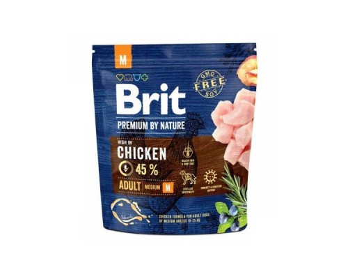 Корм для собак Бріт Brit Premium Dog Adult M  1кг