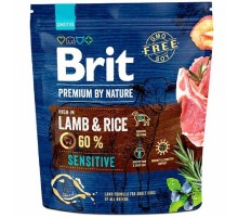 Сухой корм для собак с чувствительным пищеварением Dog Sensitive Lamb and Rice с мясом ягненка и рисом 1 кг Brit Premium