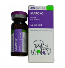 Розчин для ін'єкцій Марокс 1% від нудоти та блювоти для котів та собак 10 мл Біотестлаб