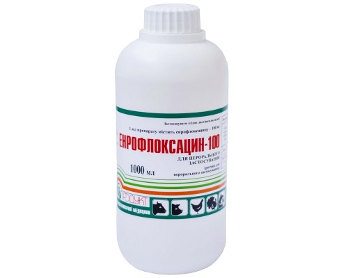 Енрофлоксацин-100 оральний 1 літр Продукт