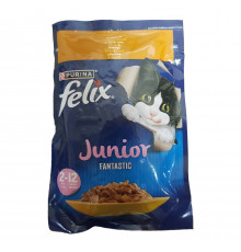 Корм для котят Felix Fantastic Junior с курицей в желе 85 г Purina