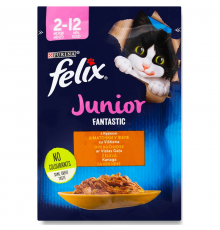 Корм для котят Felix Fantastic Junior с курицей в желе 85 г Purina