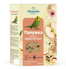 Корм для хвилястих папуг Папужка Йод + ехінацея 500 г ПРИРОДА  PR241084