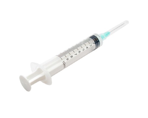 Шприц одноразовый 10 мл 3-х компонентный игла 21G*1 1/2  0,8* 40 мм 1 штука Alexpharm
