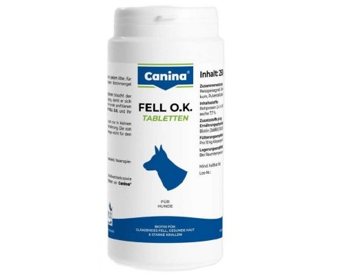 Канина вітаміни для собак для шкіри і шерсті Fell O.K. №125