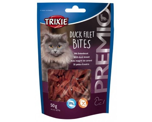 Лакомство для котов Кусочки утиного филе Trixie Premio Duck Filet Bites 50 г TX-42716