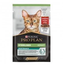 Корм д/кот Проплан Proplan стерил говядина пауч 85 г/26уп
