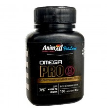 Таблетки для котов и кошек  VetLine Omega PRO 0,5 г витаминный комплекс №100 AnimAll срок 04.2026