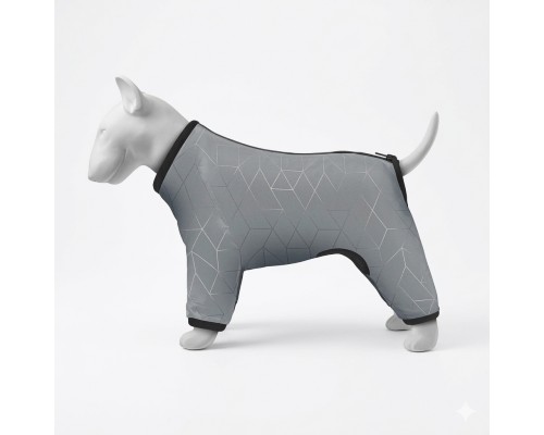 Ветровка для собак WauDog Clothes светоотражающая S32, В 47-50 см, С 35-38 см Collar