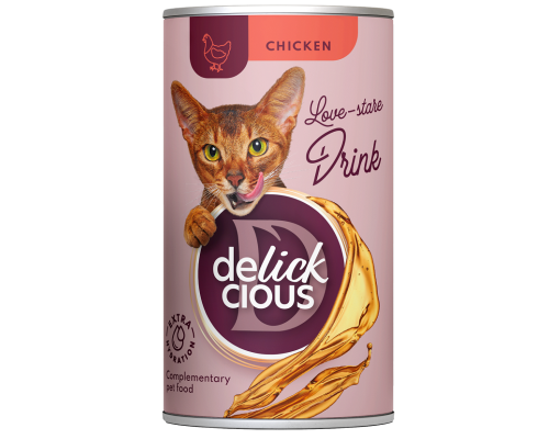 Ласощі д /кот Деликшес Delickcious напій з куркою 140г 