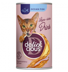 Лакомство для котов Ocean Fish напиток с океанической рыбой 140 г Delickcious