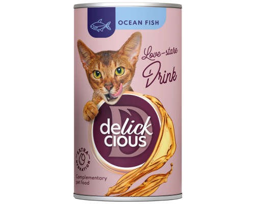 Лакомство для котов Ocean Fish напиток с океанической рыбой 140 г Delickcious