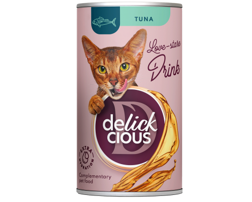 Ласощі д /кот Деликшес Delickcious напій з тунцем  140г