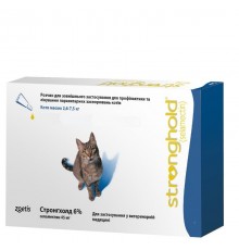 Капли на холку Стронгхолд Stronghold для котов 2,6 - 7,5 кг №1 Zoetis